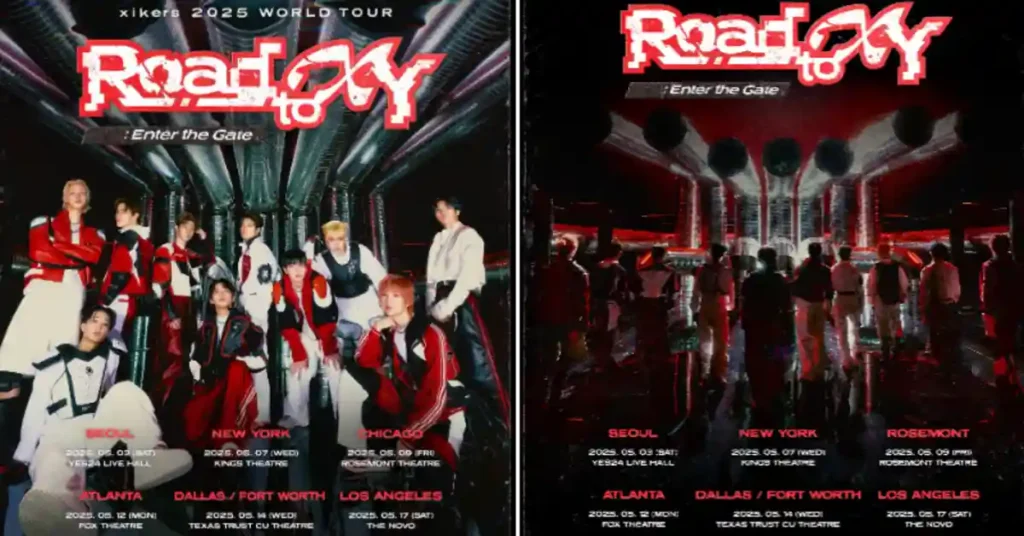 xikers Announces 2025 'Road to XY: Enter the Gate' World Tour with High-Energy Performances in Seoul and Major US Cities Including New York, Rosemont, Atlanta, Dallas, and Los Angeles